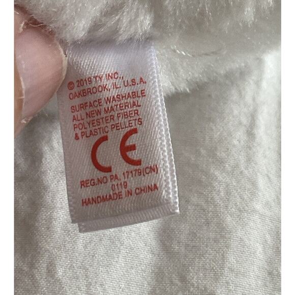 TY Beanie Boos 6" TABOR the Pink & White Tiger Plush Stuffed Animal Toy NWT - Picture 9 of 9